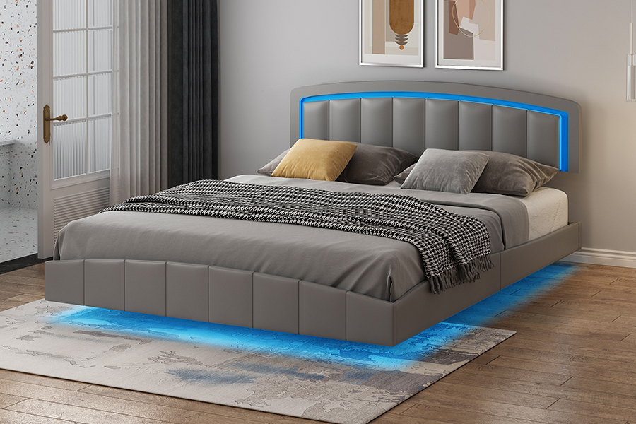4468-1 LED Döşemeli Yüzer Yatak Çerçevesi