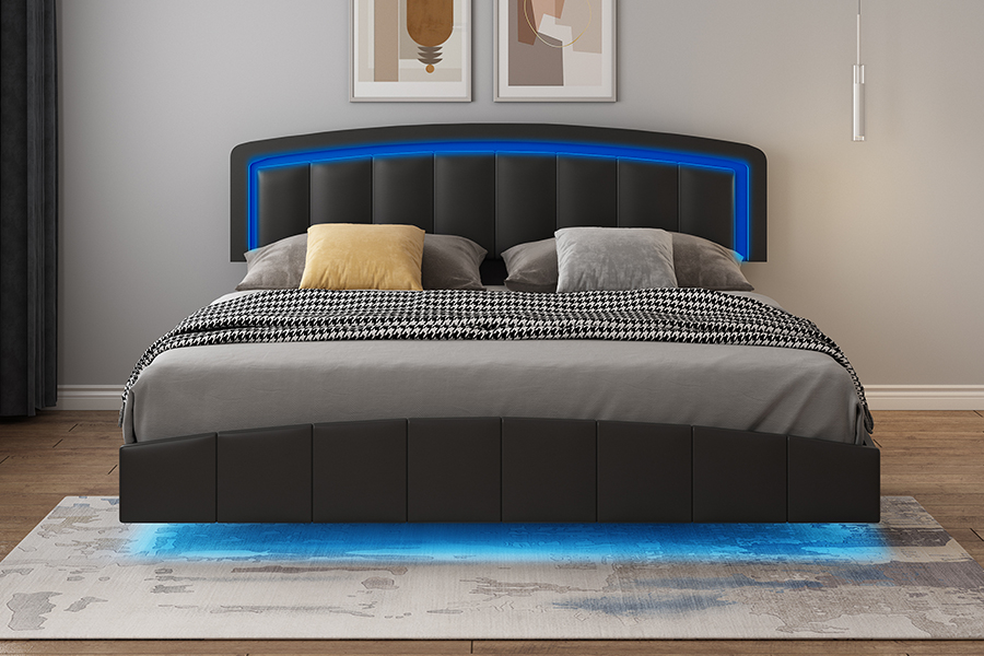 4468-1 LED Döşemeli Yüzer Yatak Çerçevesi