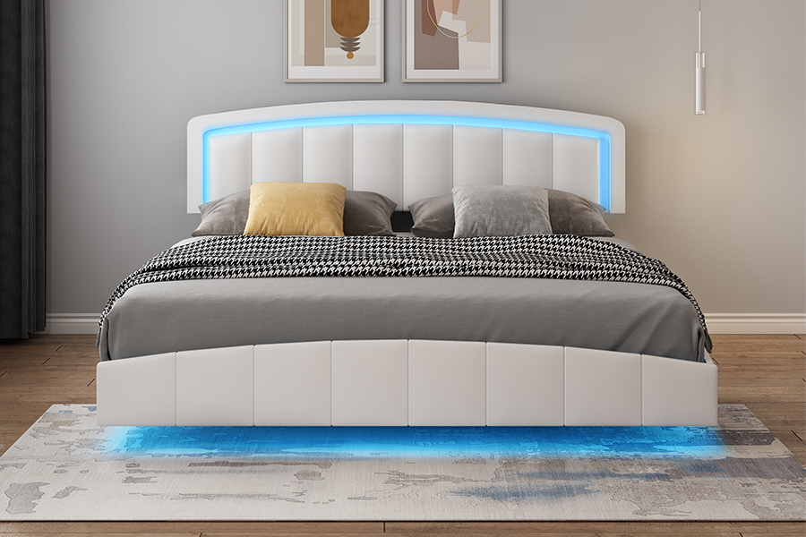 4468-1 LED Döşemeli Yüzer Yatak Çerçevesi