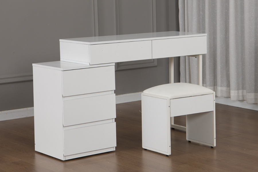 WSS992 Minimalist Saf Beyaz Tuvalet Masası