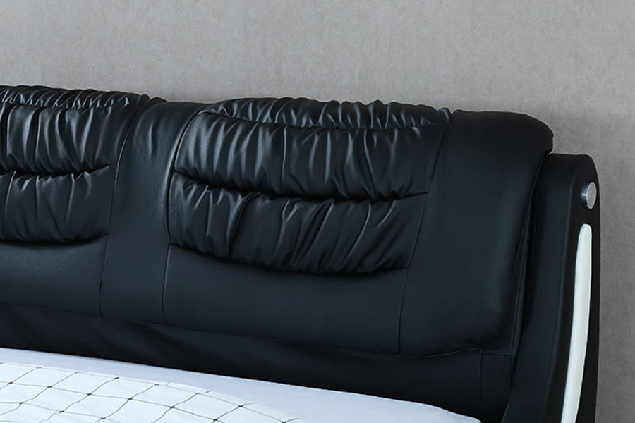 1441 Modern Minimalist Tasarım Deri Yatak Döşemeli Yatak