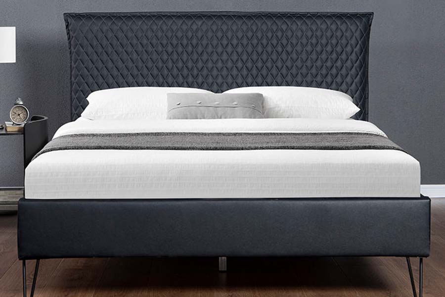 1664 Deri Bett Yatak Modern Stil Döşemeli Yatak