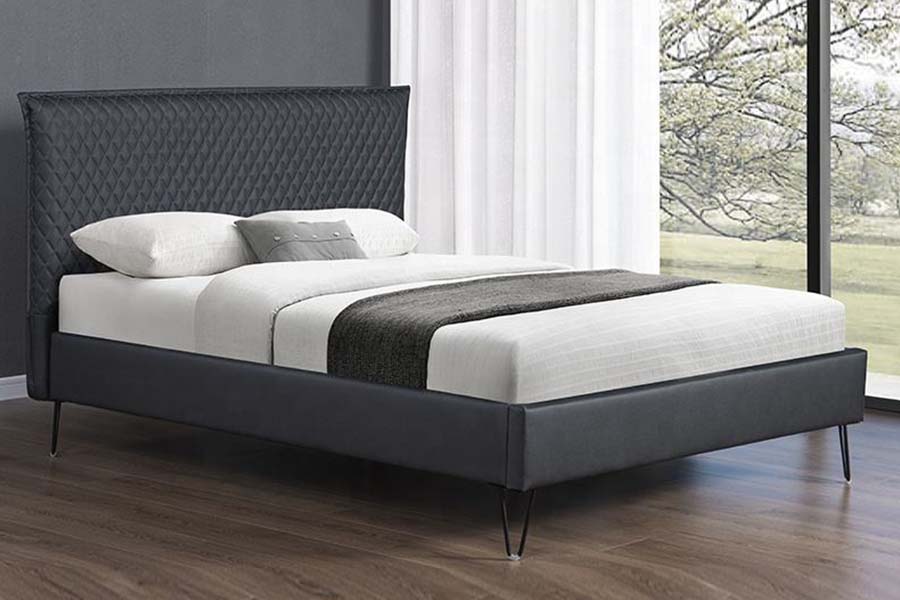 1664 Deri Bett Yatak Modern Stil Döşemeli Yatak