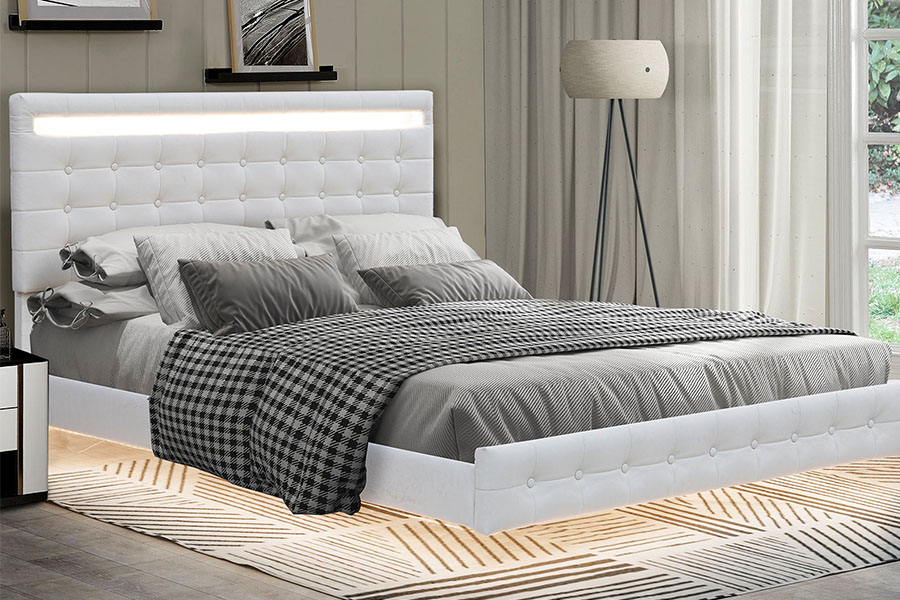 4209 King Size Ayarlanabilir LED Döşemeli Karyola