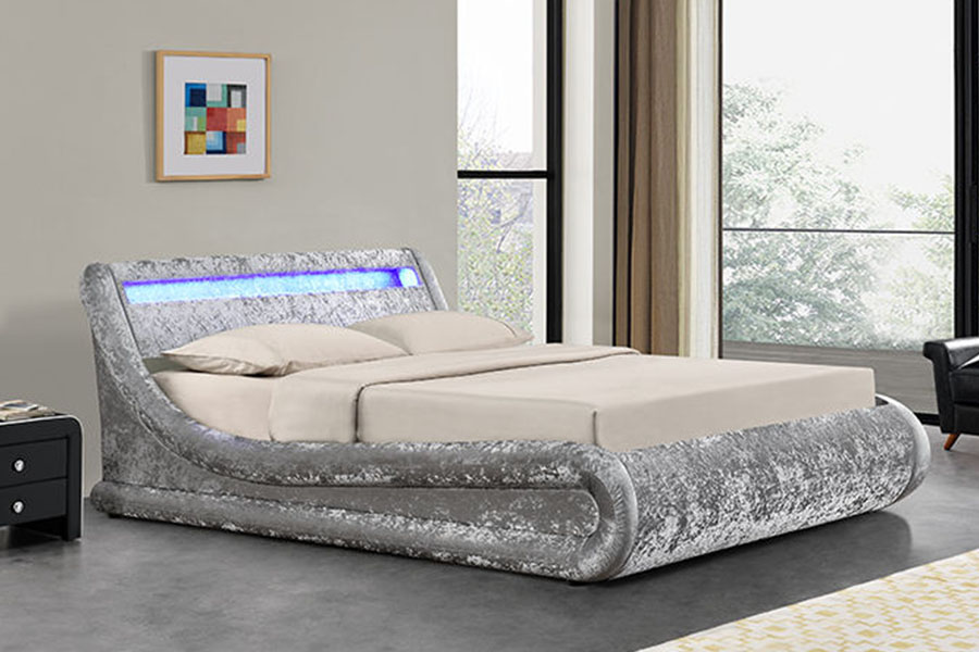 1138-1G Dalga Gibi LED Gaz Lift Osmanlı PU Deri Yatak