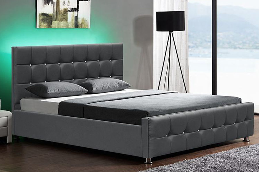 1149-1G Modern Şönil Kadife LED Gaz Asansör Depolama Yatağı