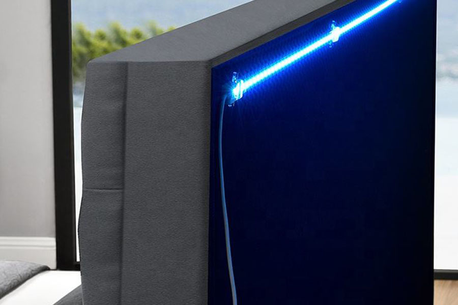 1149-1G Modern Şönil Kadife LED Gaz Asansör Depolama Yatağı