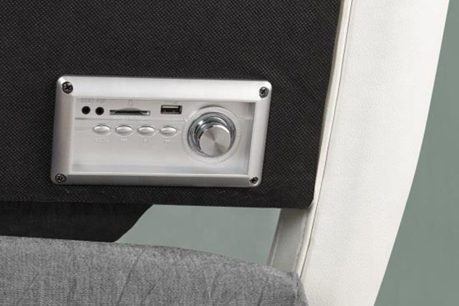 1140S Gaz Lift Müzik Hoparlörü Suni Deri Yatak Çerçevesi