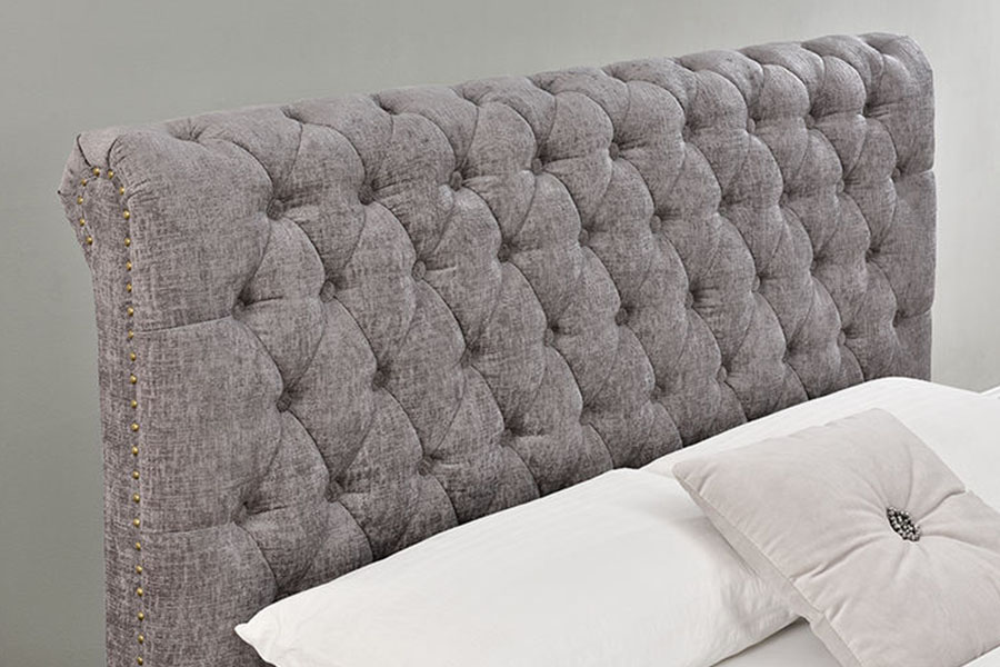 1208G Chesterfield Şönil-Kadife Kızak Osmanlı Baza Çerçevesi