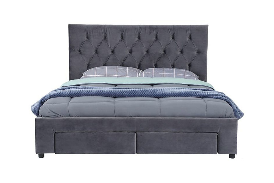 1406D Velvet King Ahşap Tabanlı Çekmece Döşemeli Baza Çerçevesi